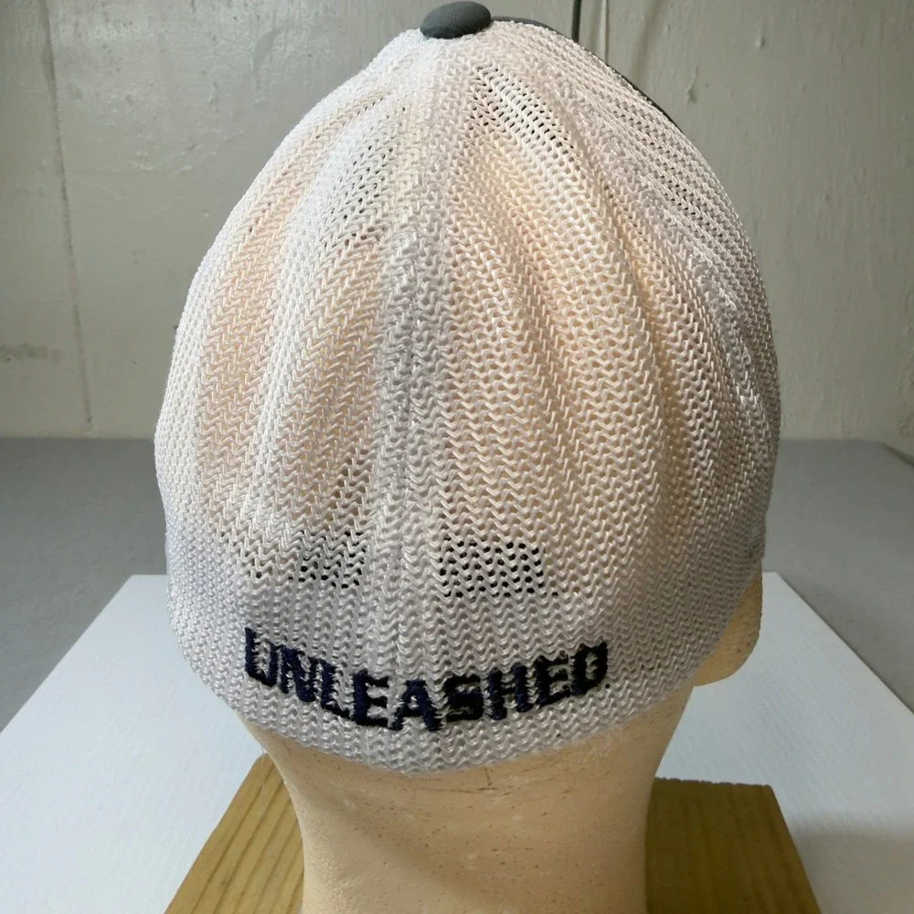 Pacific Headwear Flexfit Pro Model Trucker Hat Gray U‎ Logo Unleashed Snapback